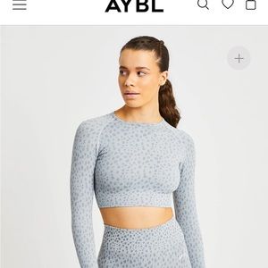 AYBL evolve speckle seamless crop top